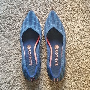 Rothy Gingham Indigo